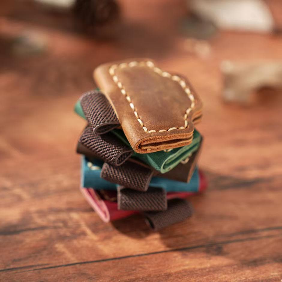 Handmade 100% Genuine Leather Magnetic Pen Holder Clip | Notebooks | Pen Loop | Pen Organizer | Magnetic Pencil Holder | Journal Accessory