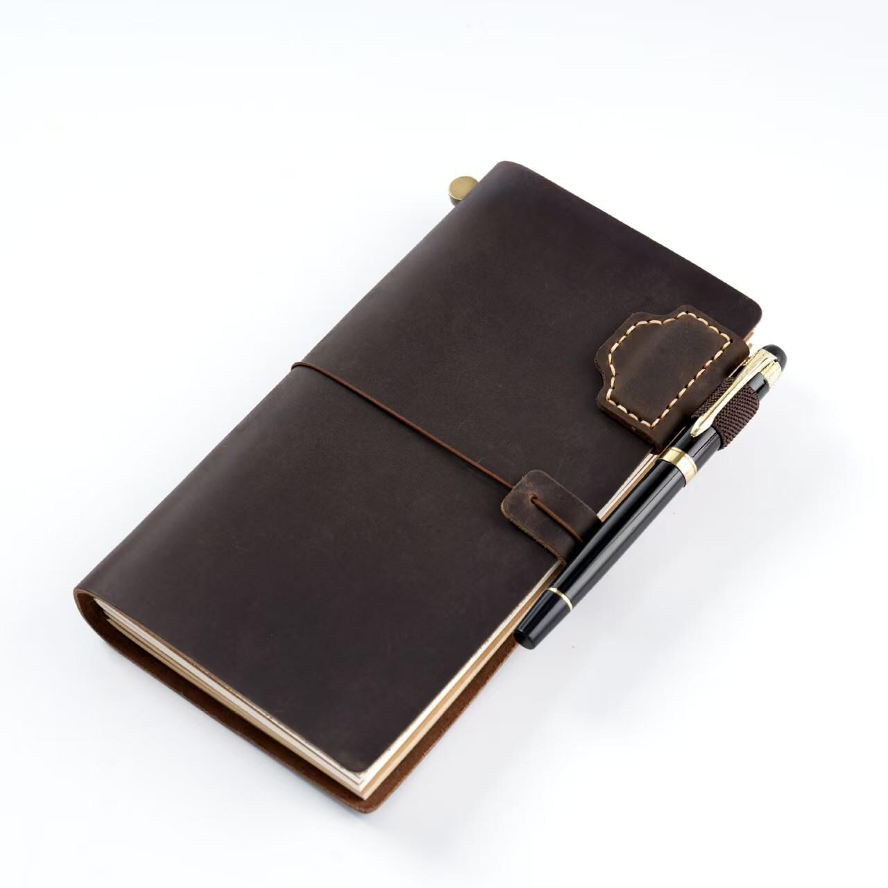 Handmade 100% Genuine Leather Magnetic Pen Holder Clip | Notebooks | Pen Loop | Pen Organizer | Magnetic Pencil Holder | Journal Accessory