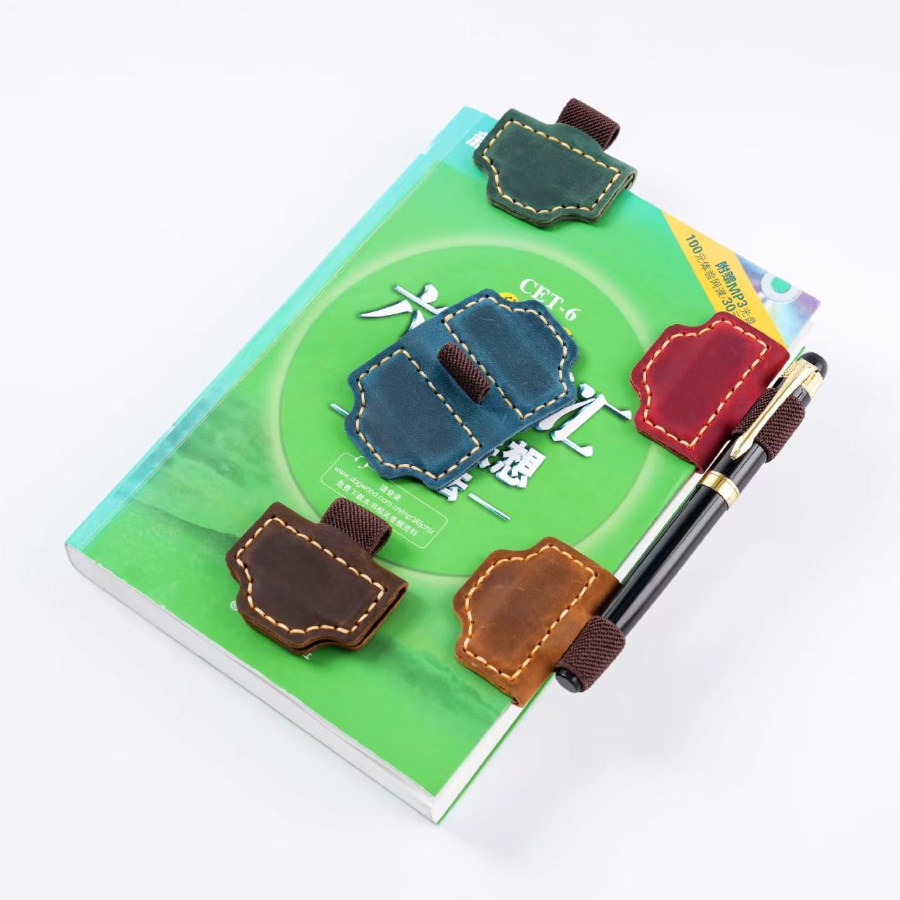Handmade 100% Genuine Leather Magnetic Pen Holder Clip | Notebooks | Pen Loop | Pen Organizer | Magnetic Pencil Holder | Journal Accessory