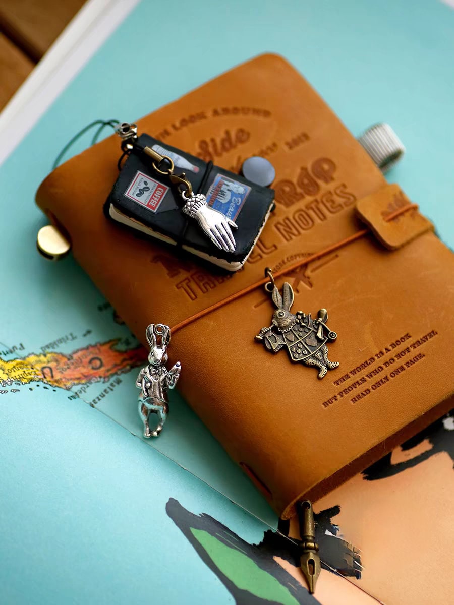 Travel Journal Vintage Charms | Journal Planner Bronze Charms | Bracelet Charm Connectors | Travel Journal Accessories