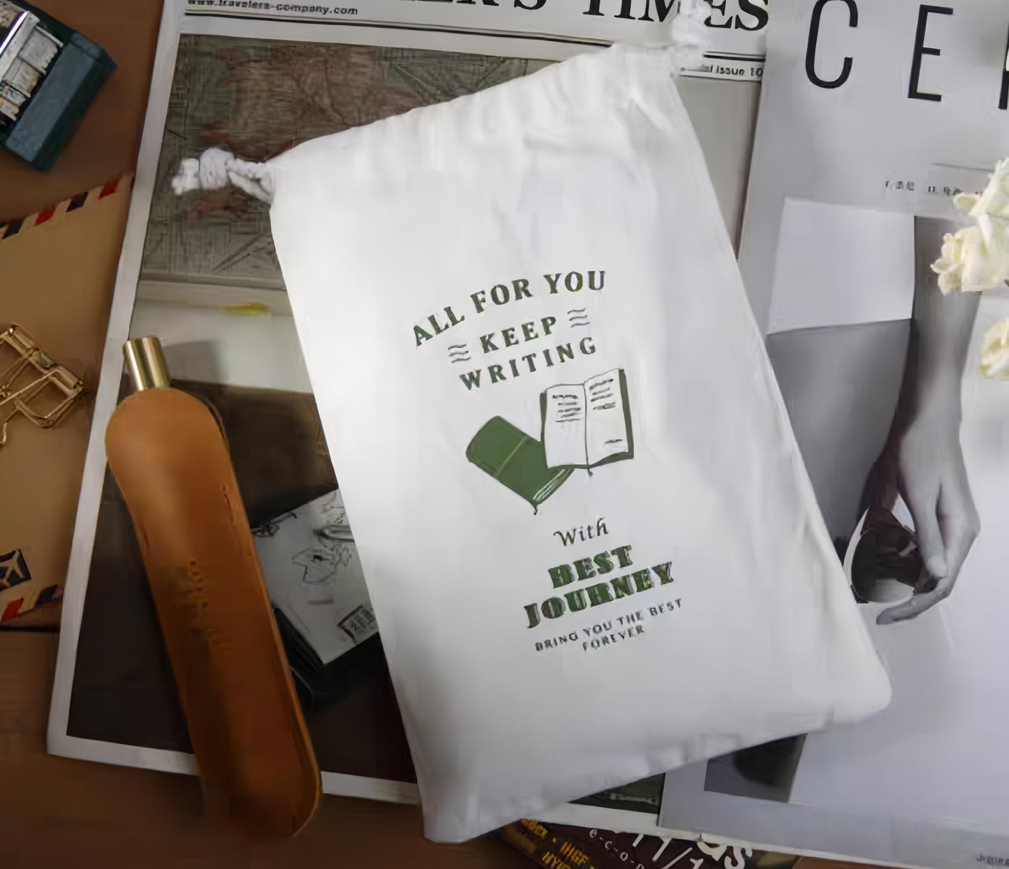 Traveler‘s Notebook Cotton Bags | A5 Passport Standard Size Journal Pouches Storage Bag | Standard Passport TN Organizer | TN Accessories