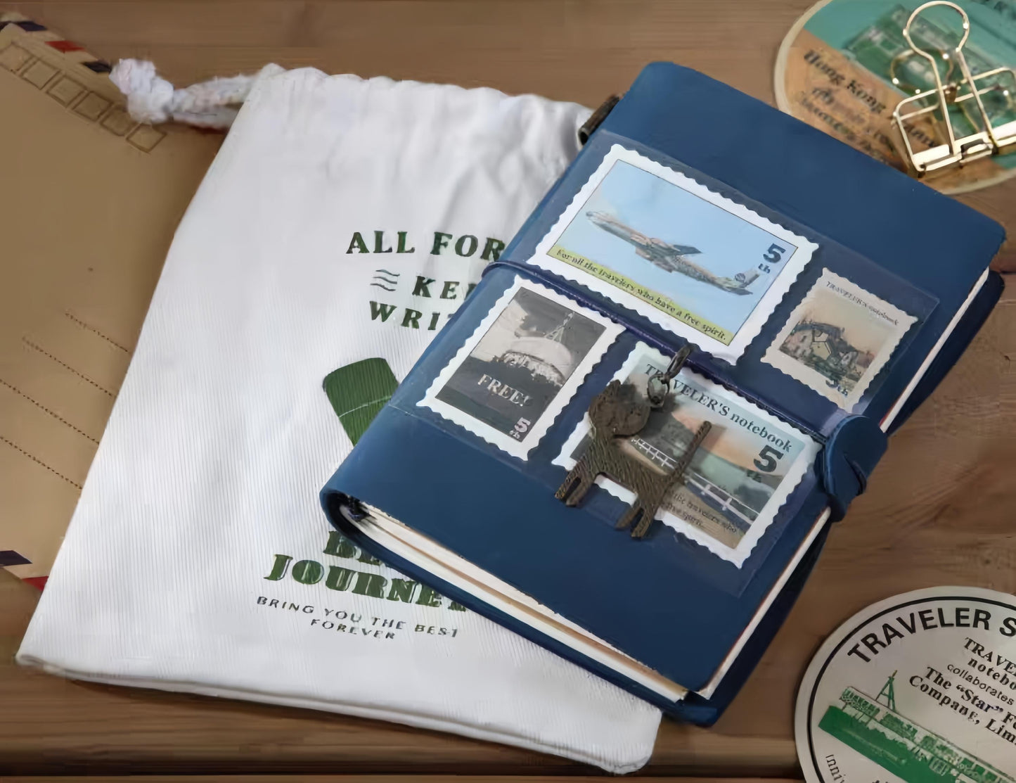 Traveler‘s Notebook Cotton Bags | A5 Passport Standard Size Journal Pouches Storage Bag | Standard Passport TN Organizer | TN Accessories