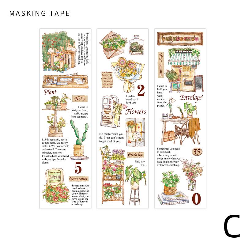 Travel Life Aesthetics Retro Sticker Pack|Coffee Plant Stationery Stickers | Planner Collage Junk Journal Scrapbooking Supplies