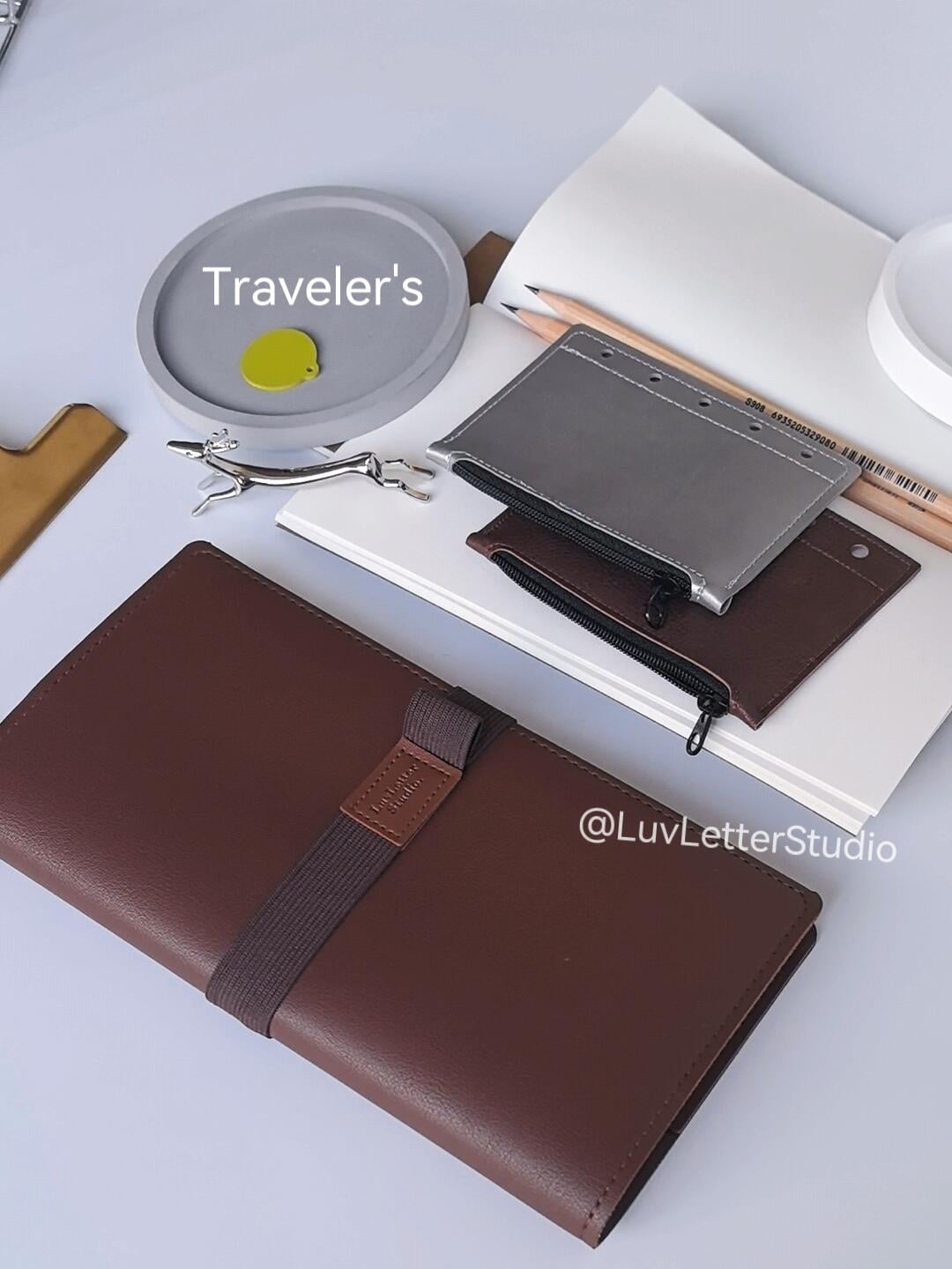 Vibrant Color Standard Size Travel Journal | Vegan Leather TN Cover | Travel Journal | Gift for Her Him