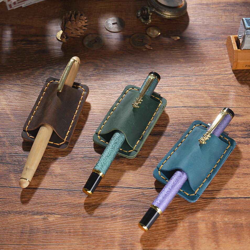 Handmade 100% Genuine Leather Single Pen Holder Clip for Books Notebooks | Travel Journal | Notebook Pen Holder | Journal Accessory