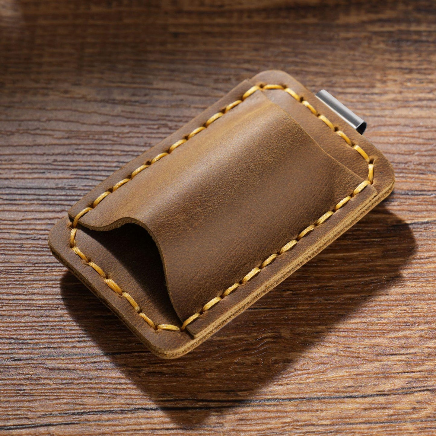 Handmade 100% Genuine Leather Single Pen Holder Clip for Books Notebooks | Travel Journal | Notebook Pen Holder | Journal Accessory