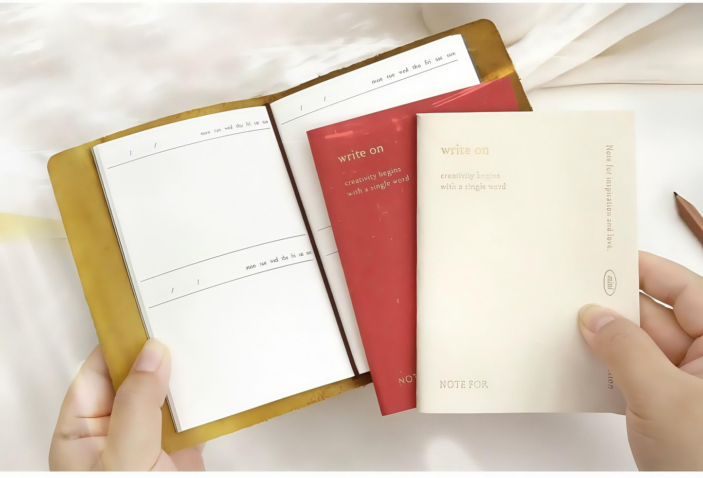TN Refills | Blank Grided Weekly Plan Daily Plan Kraft Refills Inserts | Standard Passport Size TN | Travel Journal Accessories