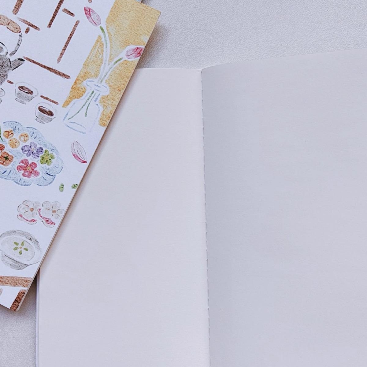 Hand-drawn Illustration Style Blank Notebook | Travel Journal Blank Inserts Refills | Standard Size | TN Accessories