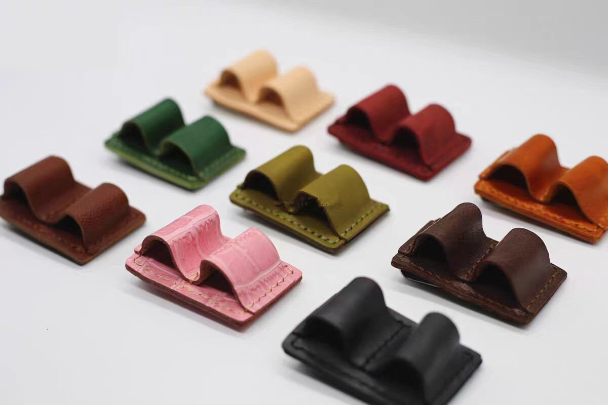 Handmade Leather 2-Pen Holder Clip Books & Notebooks | Pen Loop | Pen Organizer | Notebook Pencil Holder | Journal Accessory | Writing Tools