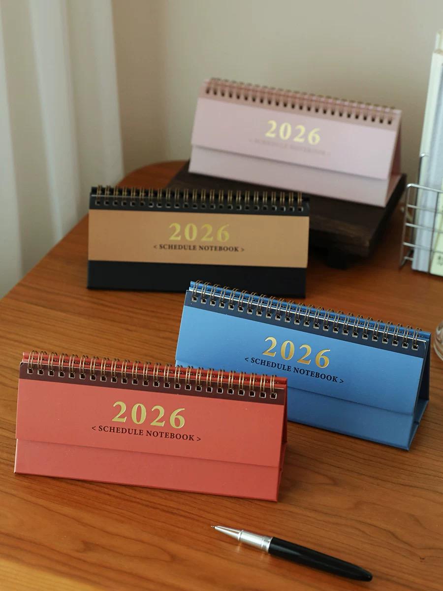 15 Months Mini Desk Calendar & Planner | October 2025-December 2026 | Office School Supplies | Work Schedule To Do List Monthly Plan