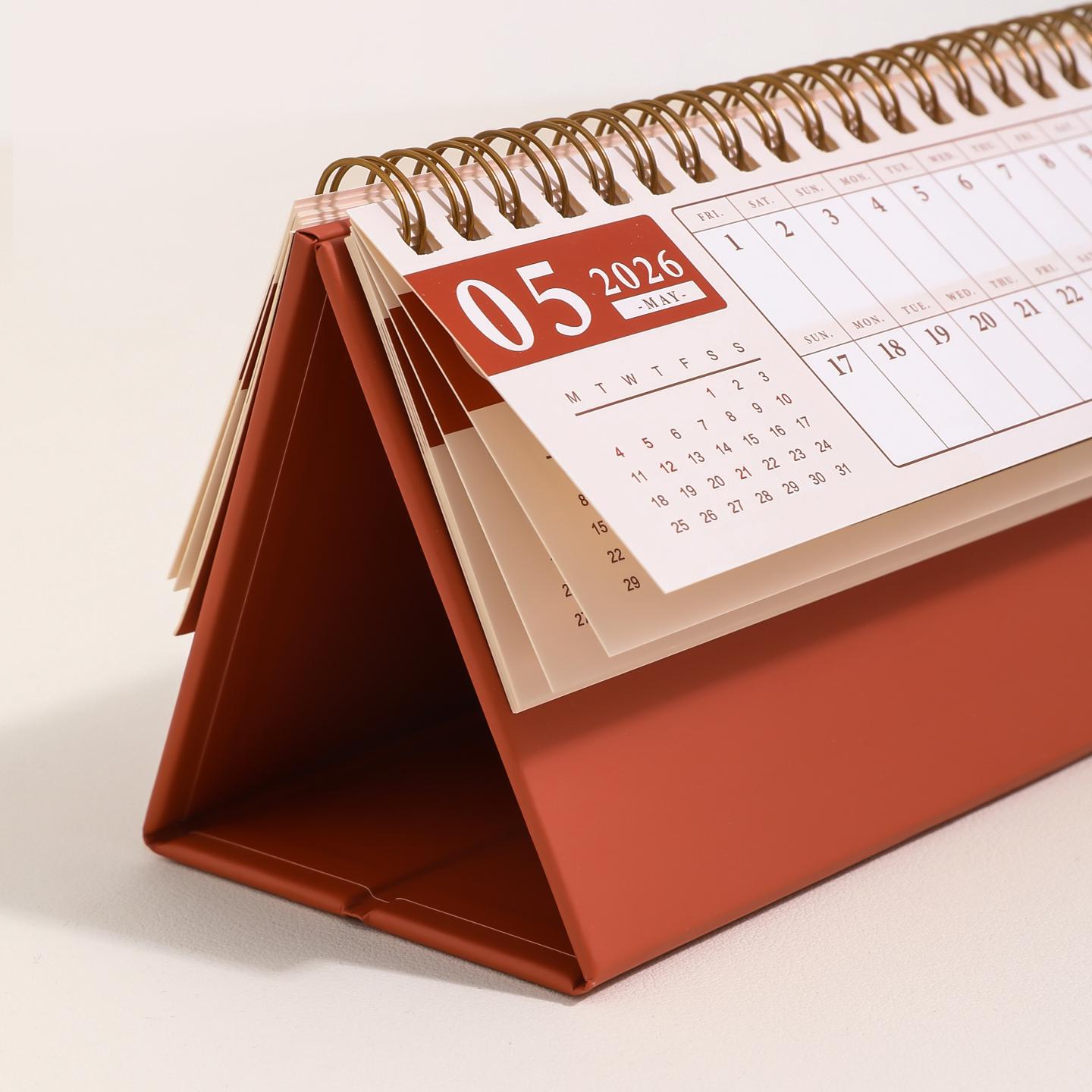 15 Months Mini Desk Calendar & Planner | October 2025-December 2026 | Office School Supplies | Work Schedule To Do List Monthly Plan
