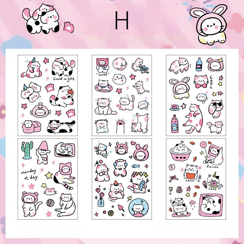 Cute Cat Sticker Pack | Kitten Junk Journal Stickers | Planner Sticker Set | Scrapbooking Kids Craft Supplies | Essential for Planners Bujo