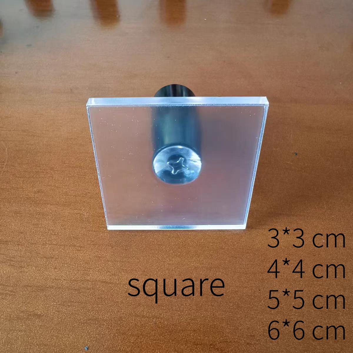 High-Quality Acrylic Block with Handle for Clear Stamp | Transparent Stamp Block | Stamp Pad | Rubber Stamp Block | Mounting Pad