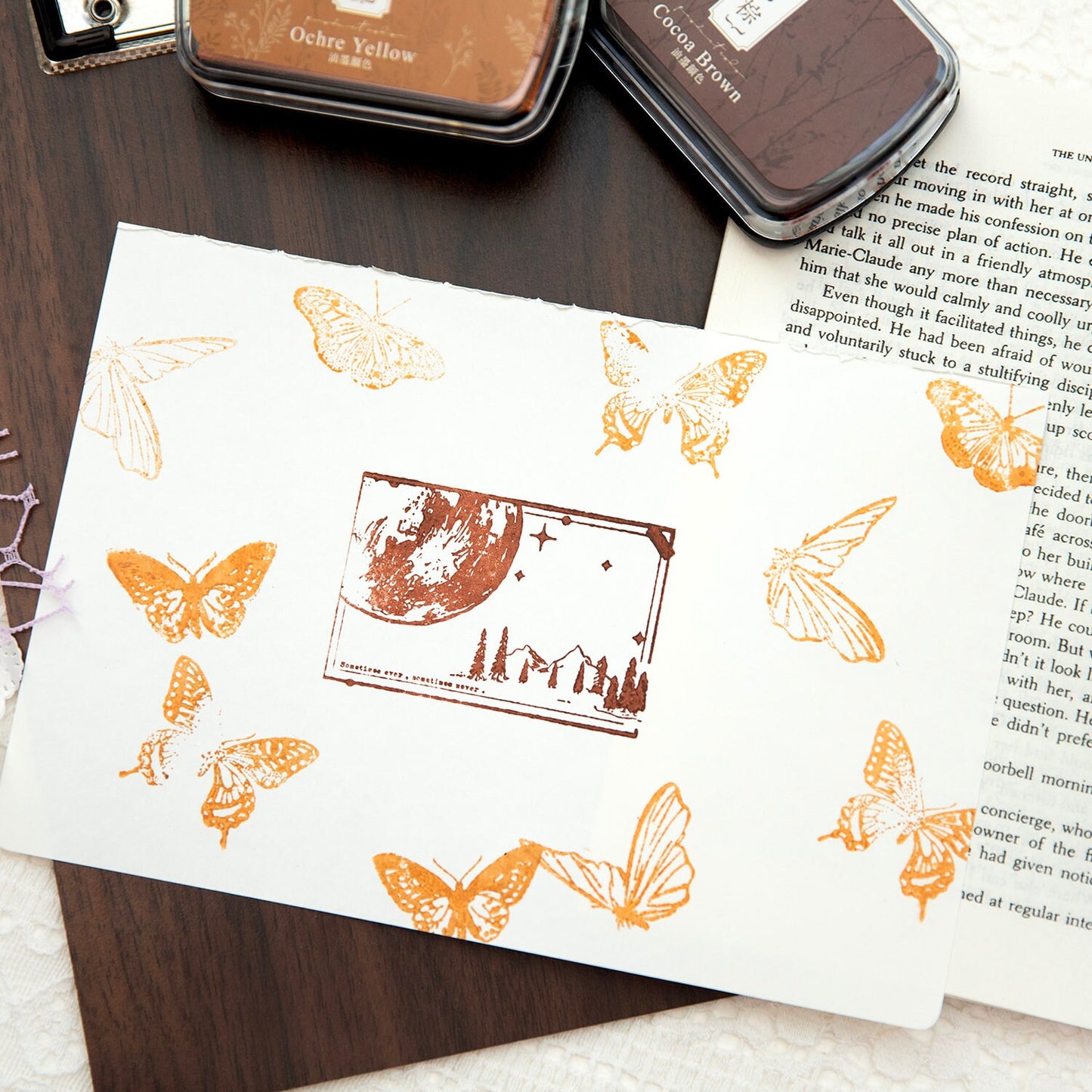 Ink Stamp Pad | Retro Big Ink Pads | Stamp Seal Stamping Ink Pad | DIY Rubber Stamping Ink Pads | Colorful Ink Pad Set