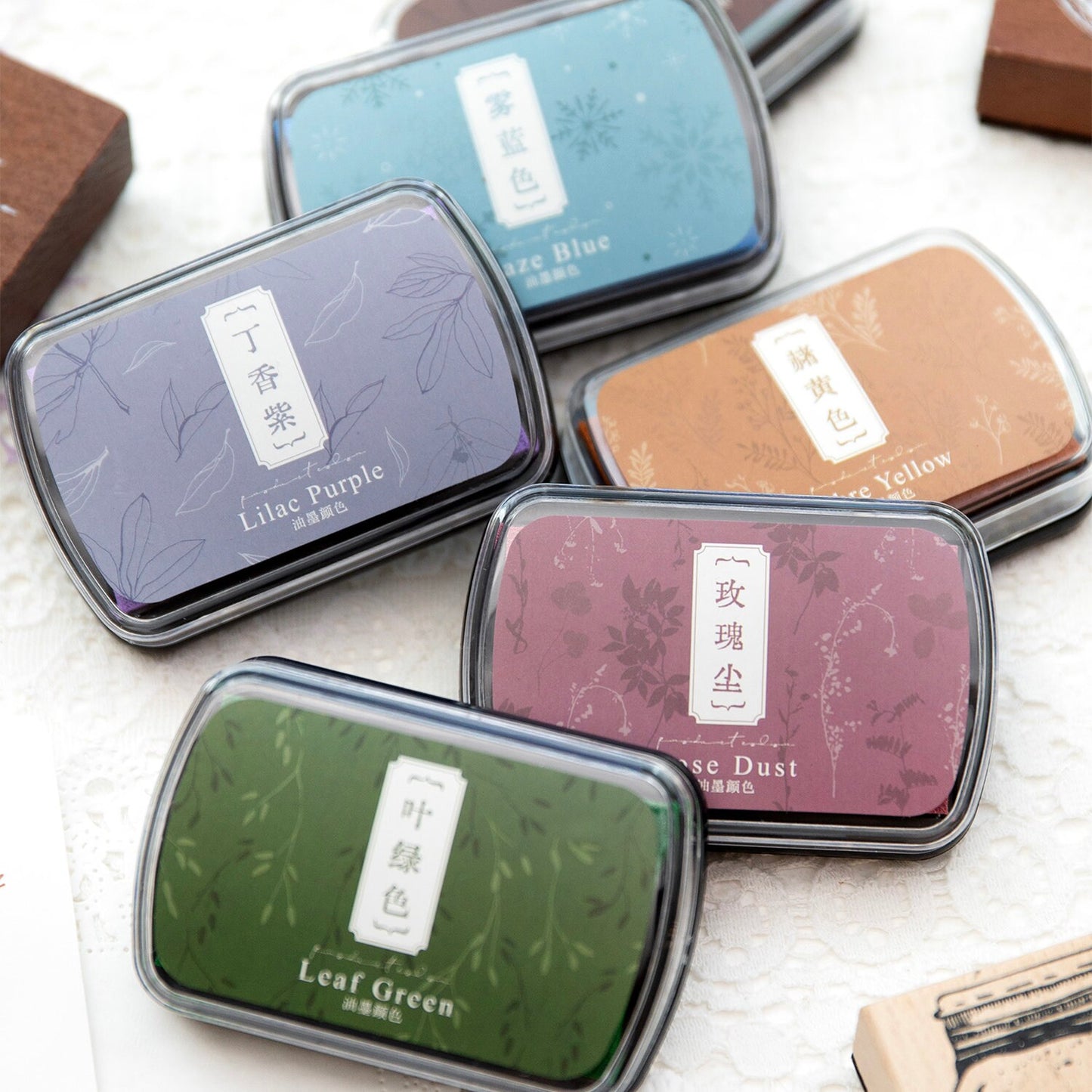 Ink Stamp Pad | Retro Big Ink Pads | Stamp Seal Stamping Ink Pad | DIY Rubber Stamping Ink Pads | Colorful Ink Pad Set