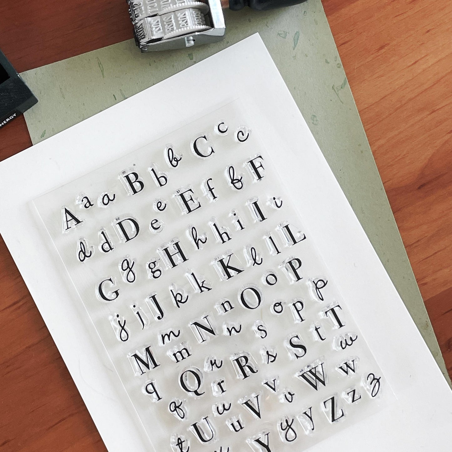 Upper and Lower Case English Letters Journal Clear Stamp | Transparent Rubber Stamps | Bullet Journal Planner Accessories Supplies