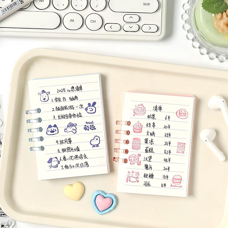 Mini Icon Clear Stamp | Cute Cat Dog Food Daily Life Plan Transparent Rubber Stamps | Bullet Journal Planner Accessories Journaling Supplies