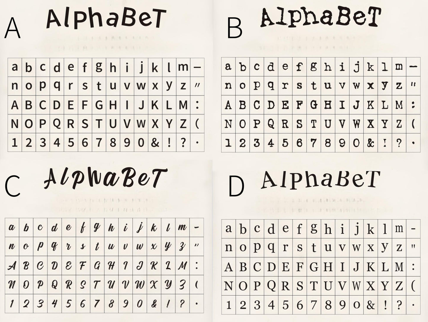 Wooden Alphanumeric Stamp Set | Uppercase Lowercase Letter Number Stamps for Planner Journal | Scrapbooking Supplies | Bullet Journal Stamp