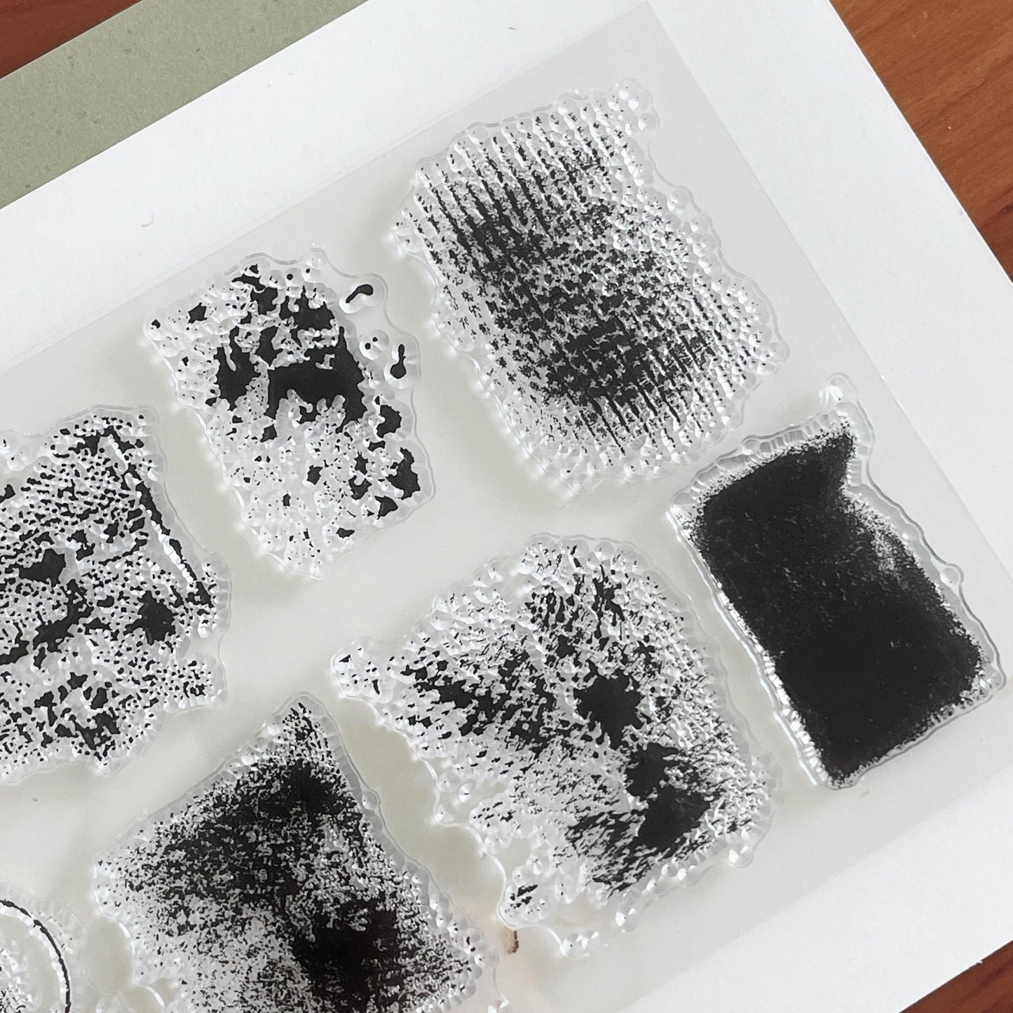 Mottled Background Silicone Clear Stamp | Planner Notebook Transparent Rubber Stamps | Bullet Journal Planner Accessories Supplies