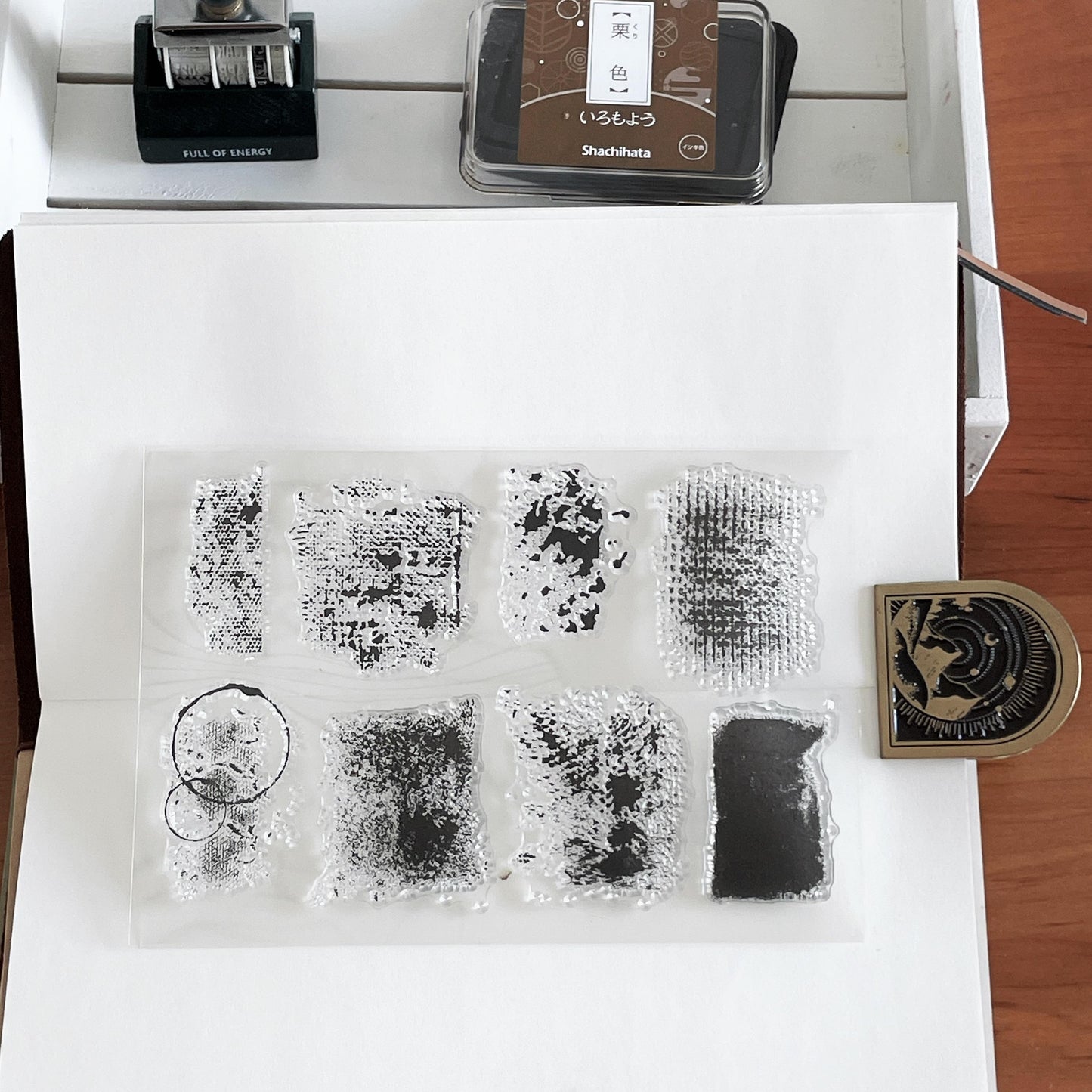 Mottled Background Silicone Clear Stamp | Planner Notebook Transparent Rubber Stamps | Bullet Journal Planner Accessories Supplies
