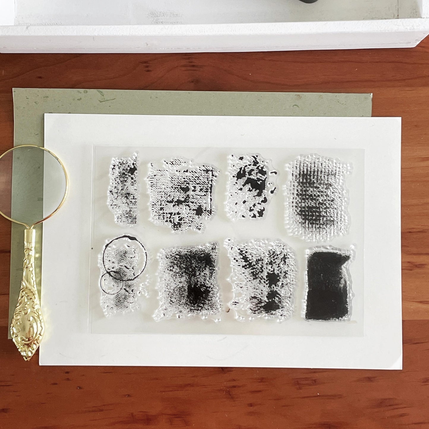 Mottled Background Silicone Clear Stamp | Planner Notebook Transparent Rubber Stamps | Bullet Journal Planner Accessories Supplies