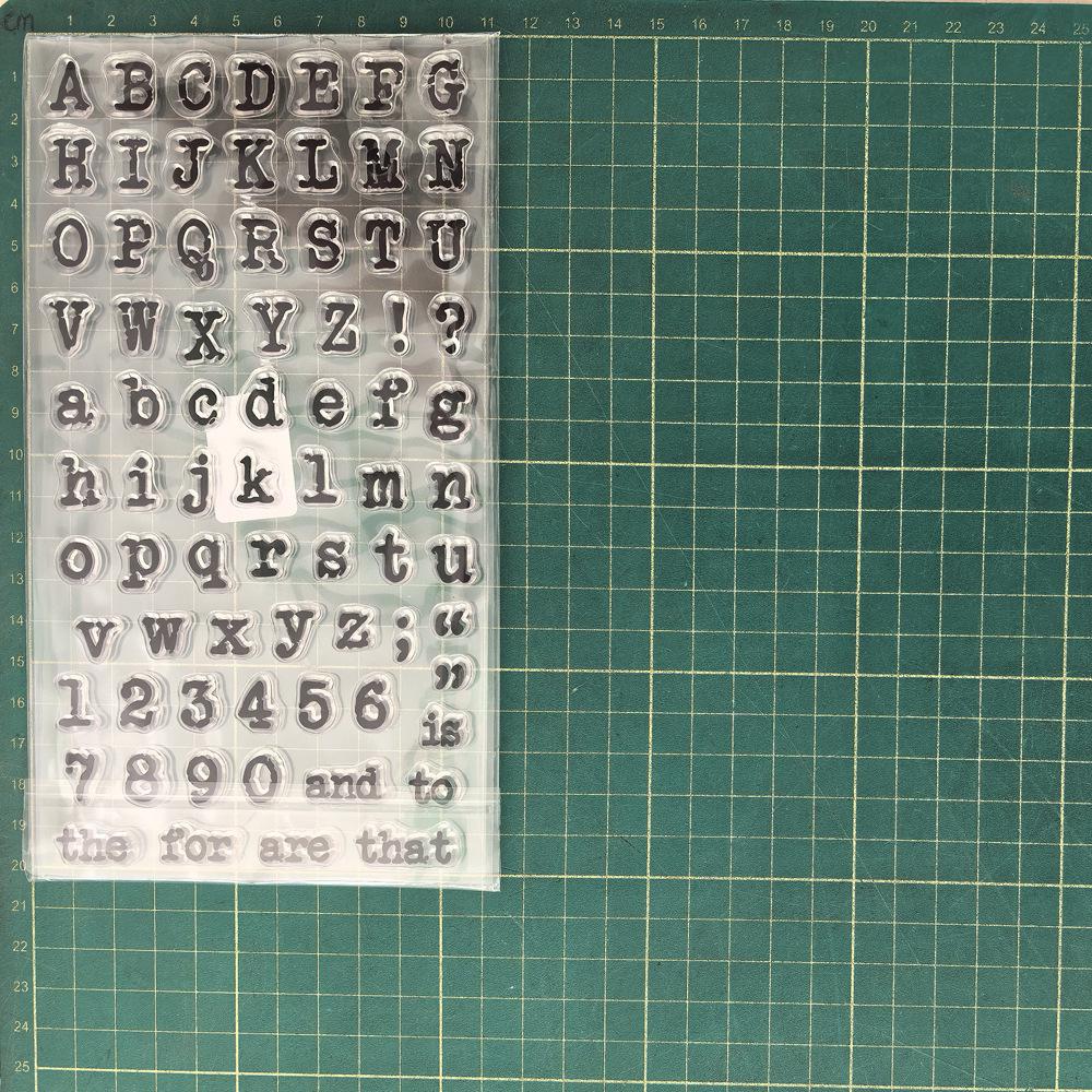 Upper and Lowercase English Letters Number Stamp | Planner Notebook Transparent Rubber Stamps | Bullet Journal Planner Accessories Supplies