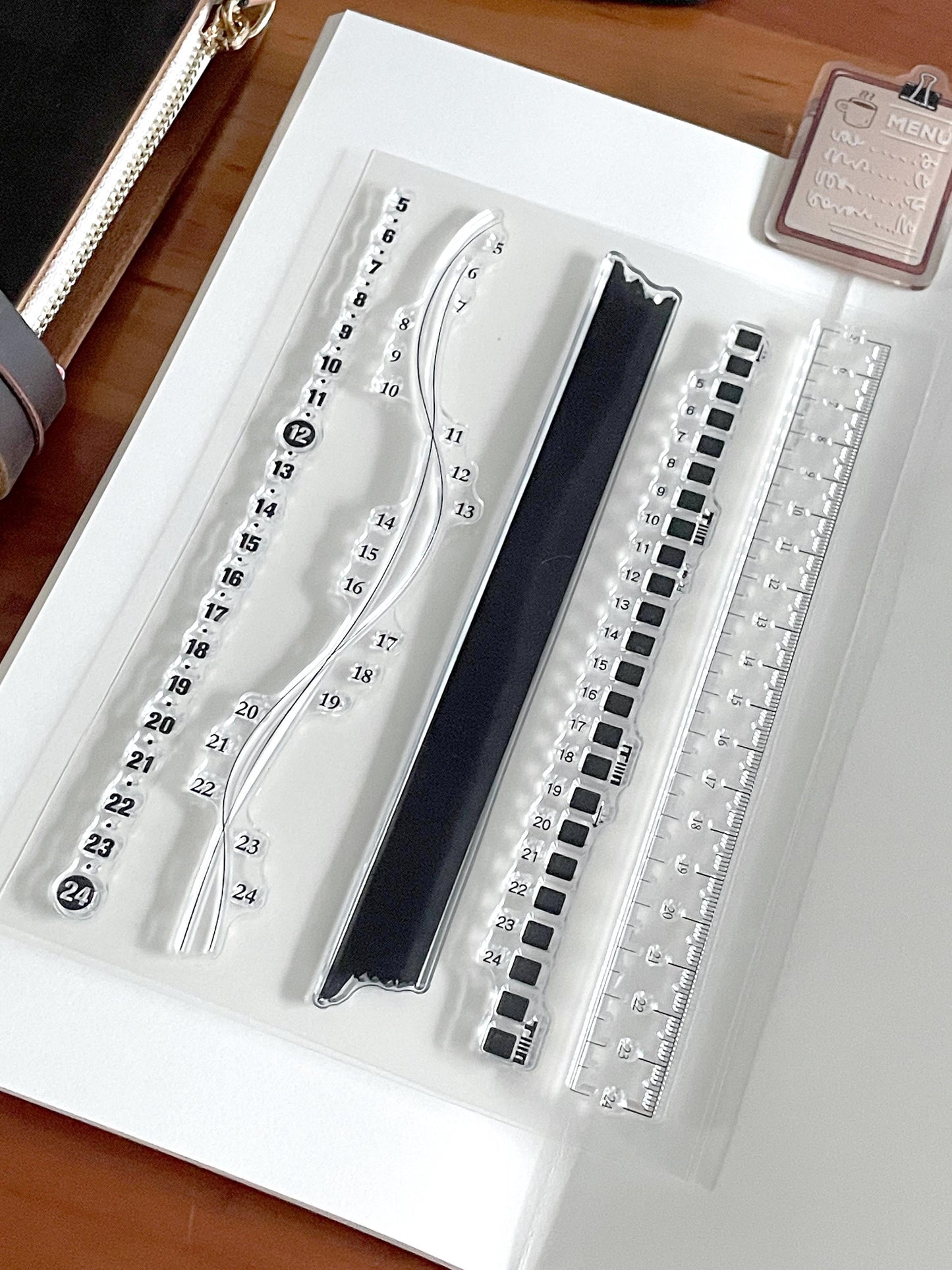Timeline Clear Stamp | Daily Plan Transparent Rubber Stamps | Time Tracker | Bullet Journal Schedule Planner Accessories Journaling Supplies