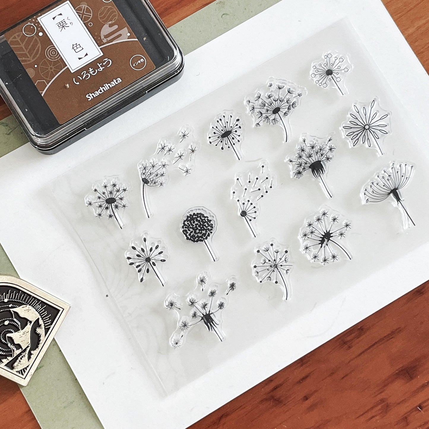 Dandelion Silicone Stamp | Planner Notebook Transparent Rubber Stamps | Bullet Journal Planner Accessories Supplies