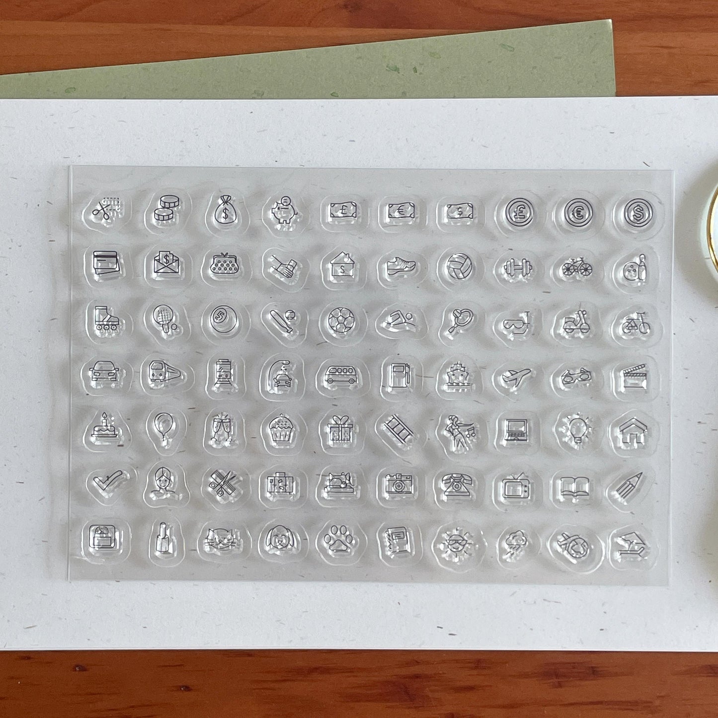 Mini Icon Clear Stamp | Daily Plan Transparent Rubber Stamps | Bullet Journal Planner Accessories Journaling Supplies