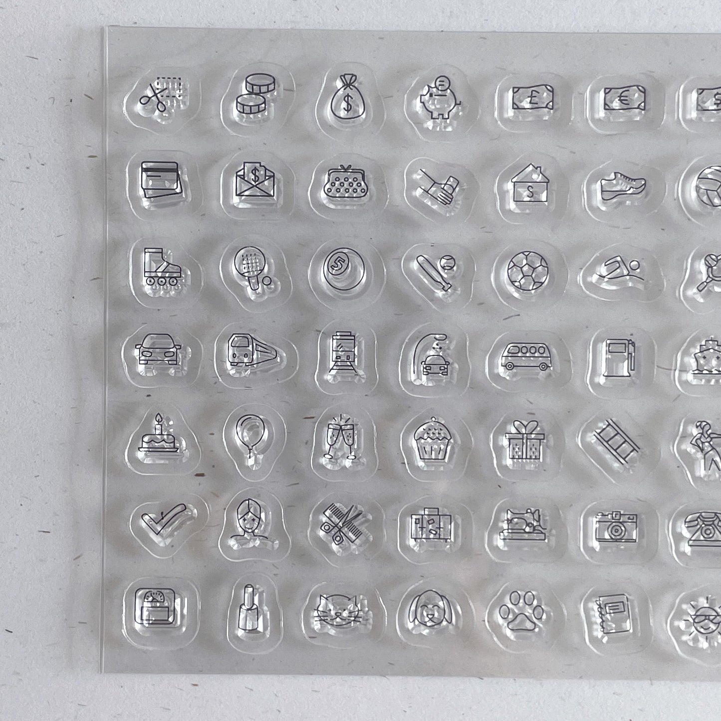 Mini Icon Clear Stamp | Daily Plan Transparent Rubber Stamps | Bullet Journal Planner Accessories Journaling Supplies