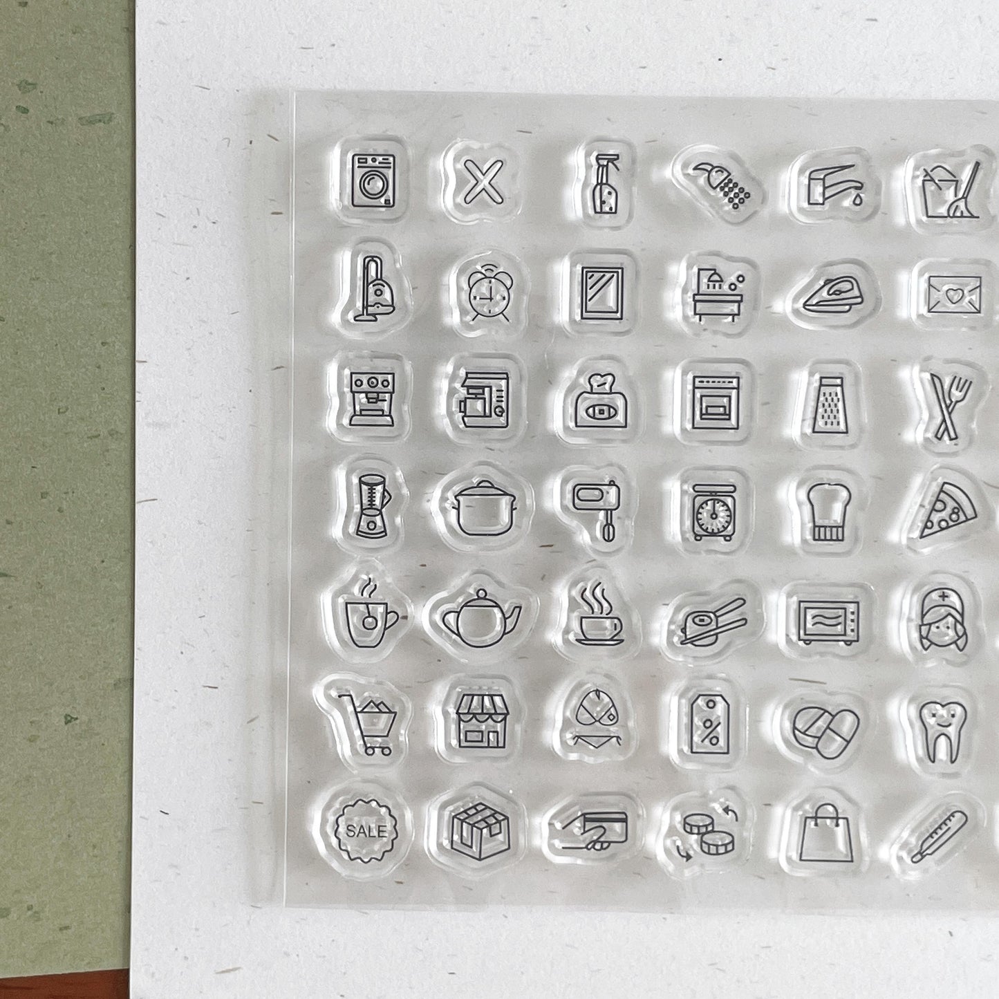 Mini Icon Clear Stamp | Daily Plan Transparent Rubber Stamps | Bullet Journal Planner Accessories Journaling Supplies