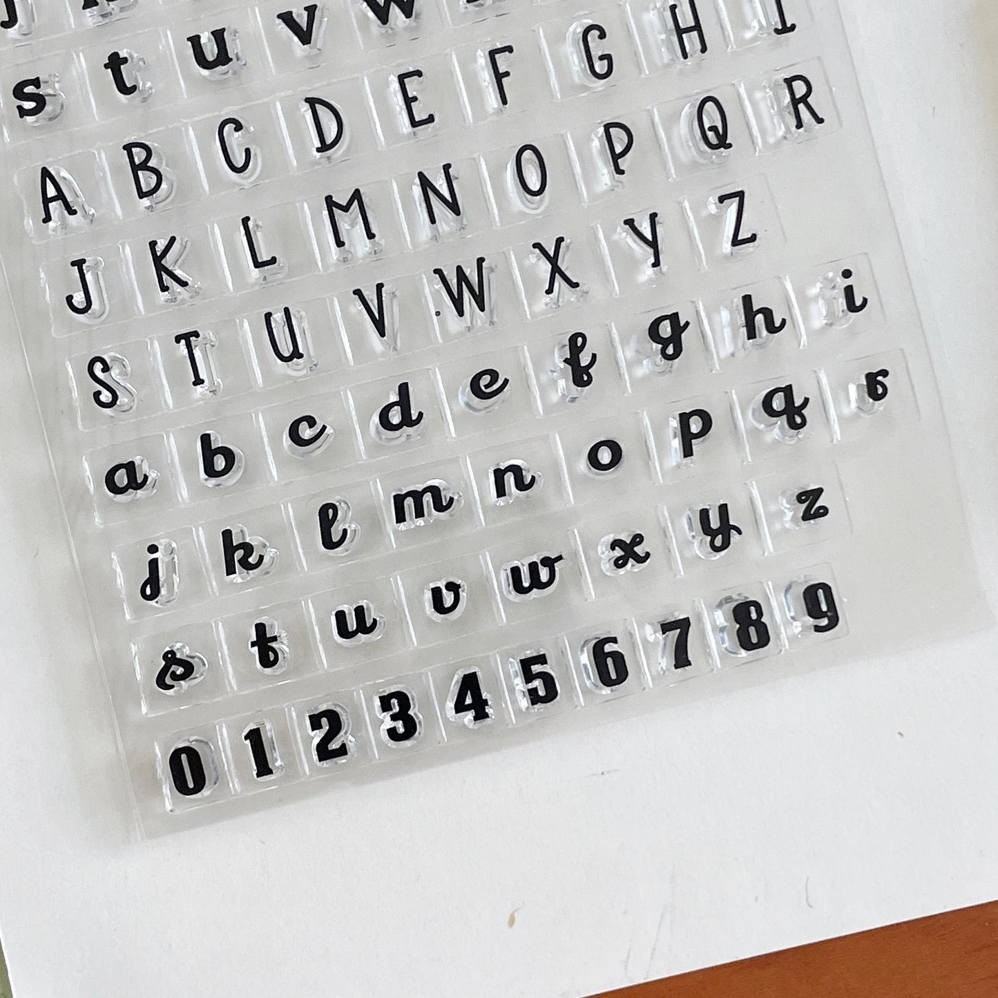 Upper and Lower Case English Letters Journal Clear Stamp | Transparent Rubber Stamps | Bullet Journal Planner Accessories Supplies