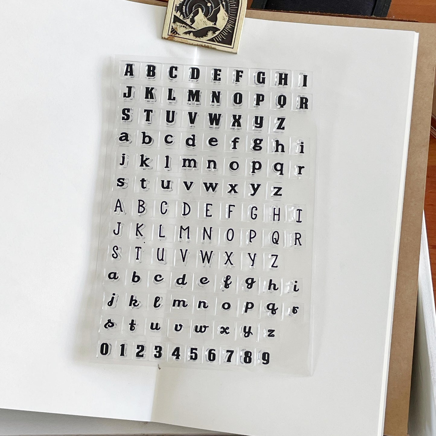 Upper and Lower Case English Letters Journal Clear Stamp | Transparent Rubber Stamps | Bullet Journal Planner Accessories Supplies