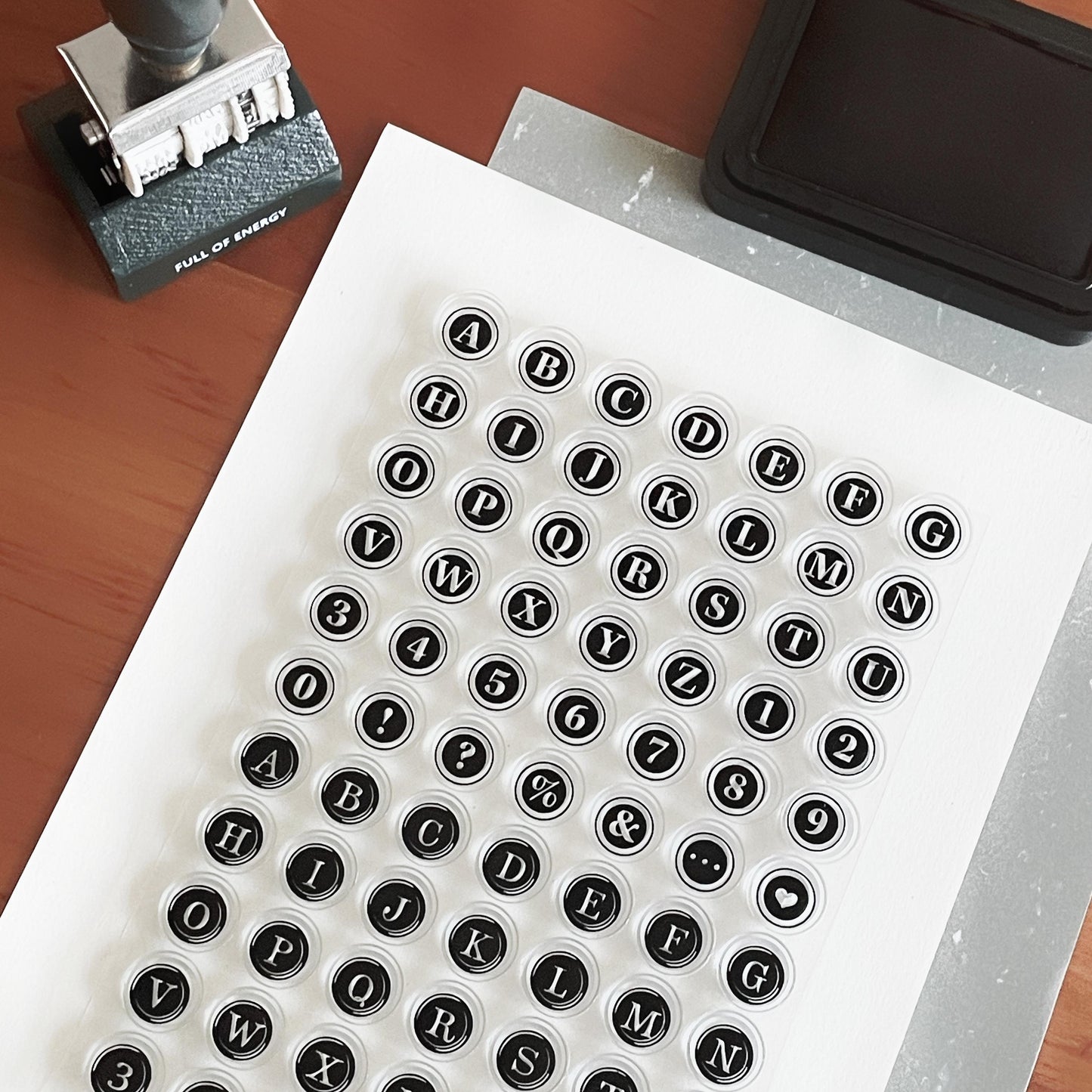 Letter and Number Composing Journal Clear Stamp | Planner Notebook Transparent Rubber Stamps | Bullet Journal Planner Accessories Supplies