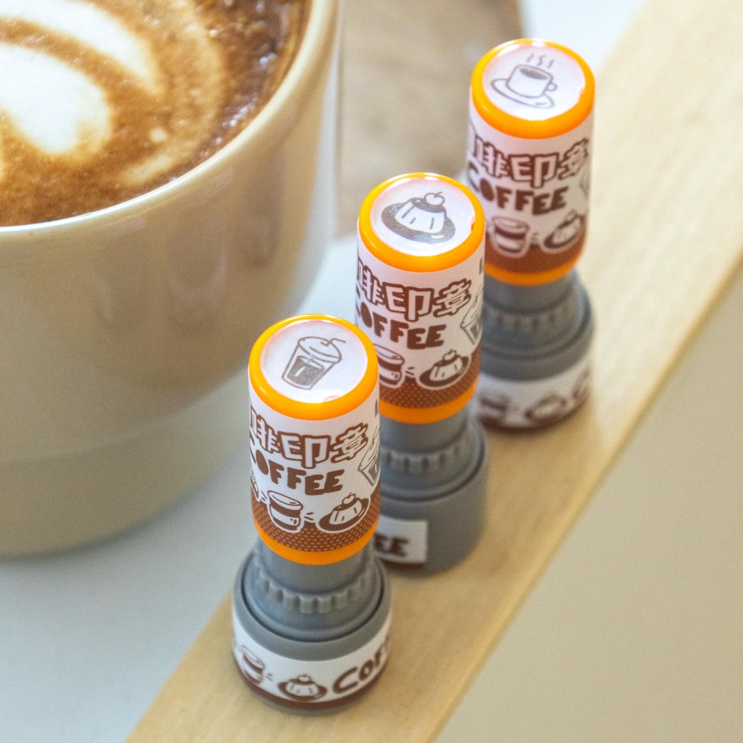 Coffee Self Inking Stamps | Mini Stamp | Coffee Card Stamp | Planner Journal Stamps
