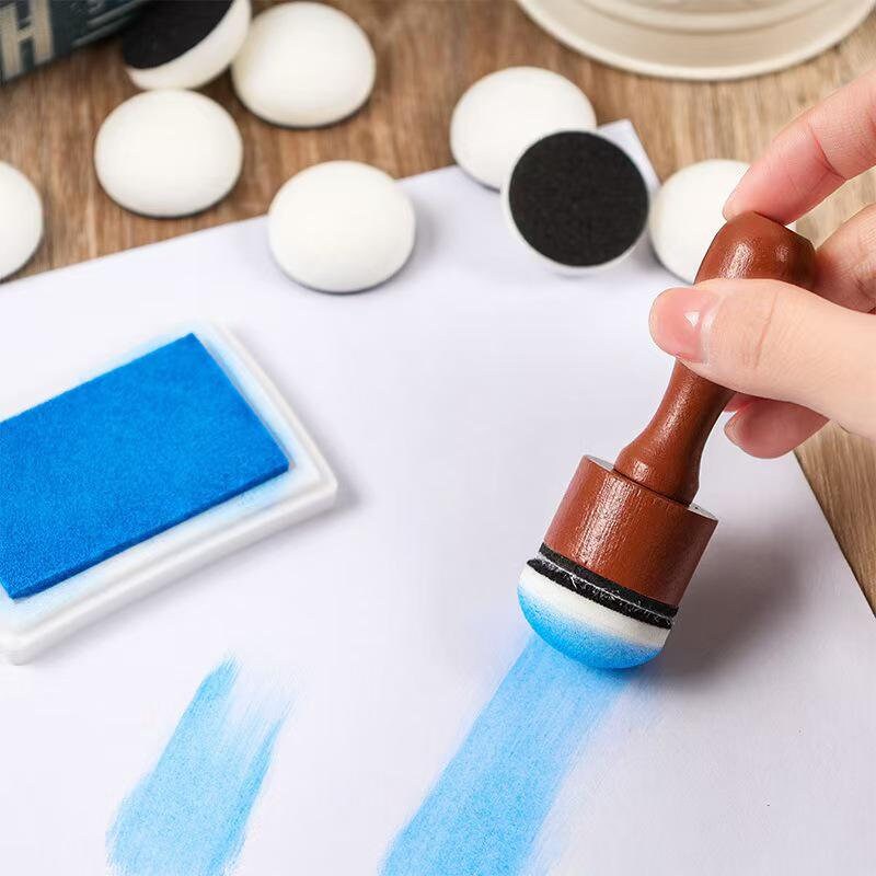 Wood Handle Applicator Tool | Mini Blending Tools With Foam | Ink Blending Tool | Foam Applicators