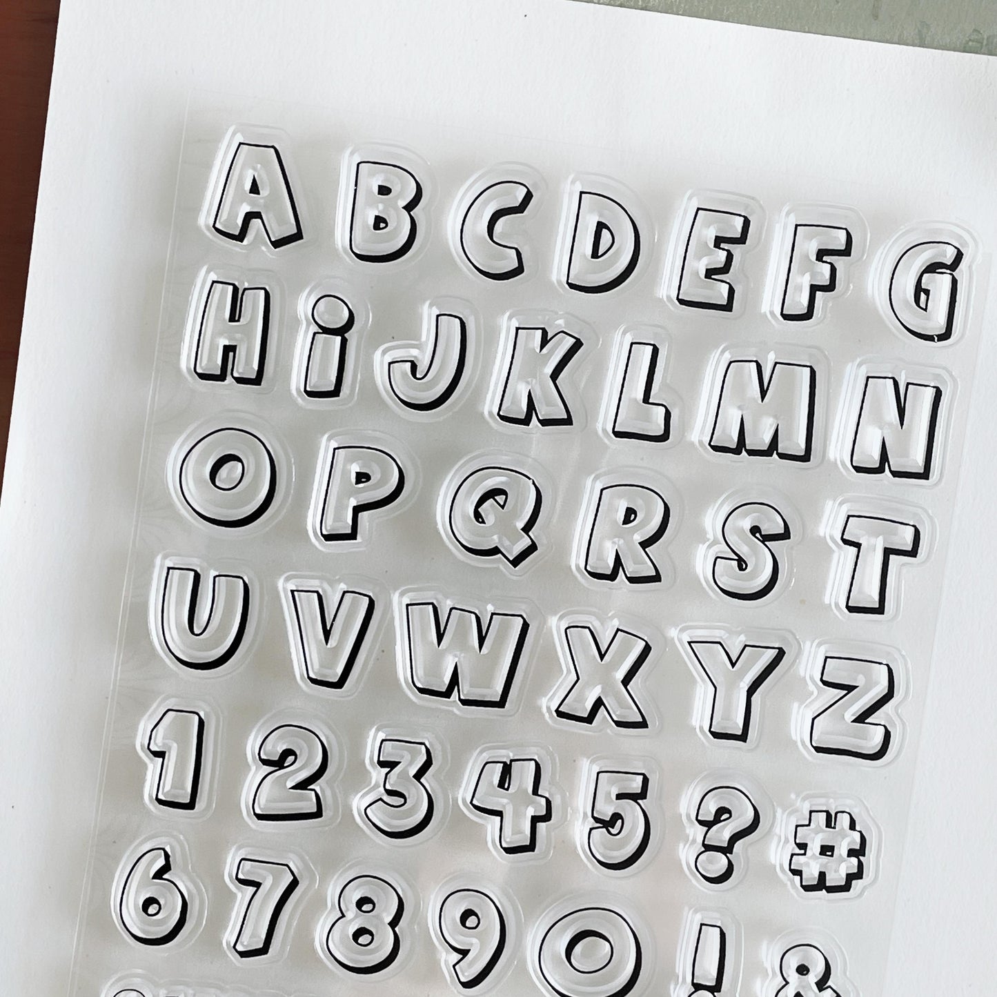 Letter Number Season and Mood Journal Clear Stamp | Planner Notebook Transparent Rubber Stamps | Bullet Journal Planner Accessories Supplies