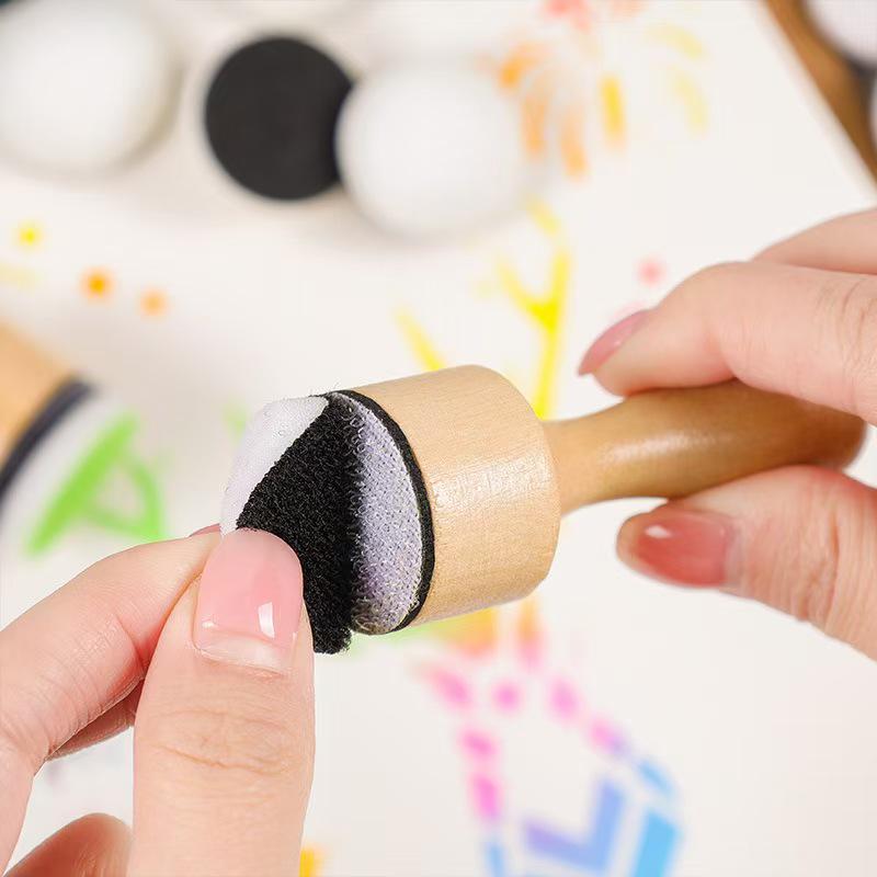 Wood Handle Applicator Tool | Mini Blending Tools With Foam | Ink Blending Tool | Foam Applicators