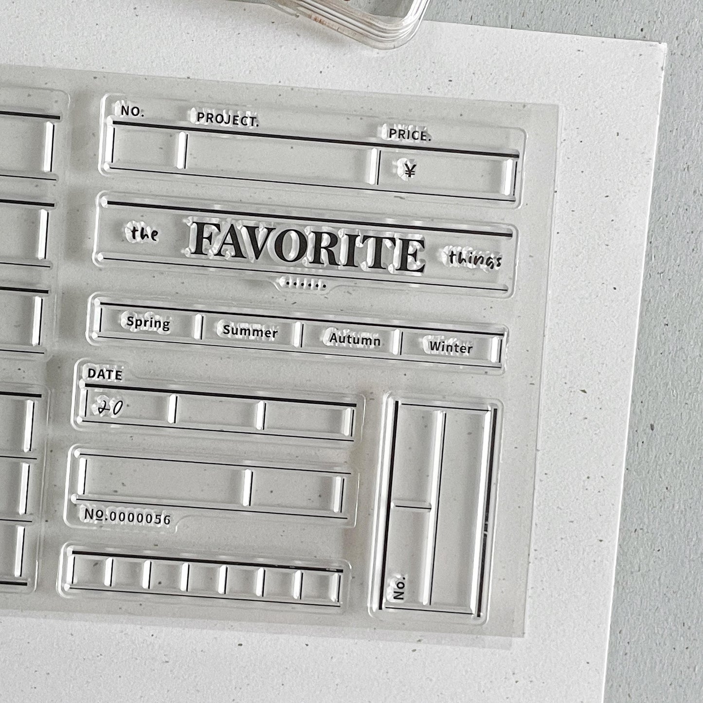 Daily Record Clear Stamp | Food Date Weekly Plan Transparent Rubber Stamps | Planner Accessories Journaling Supplies