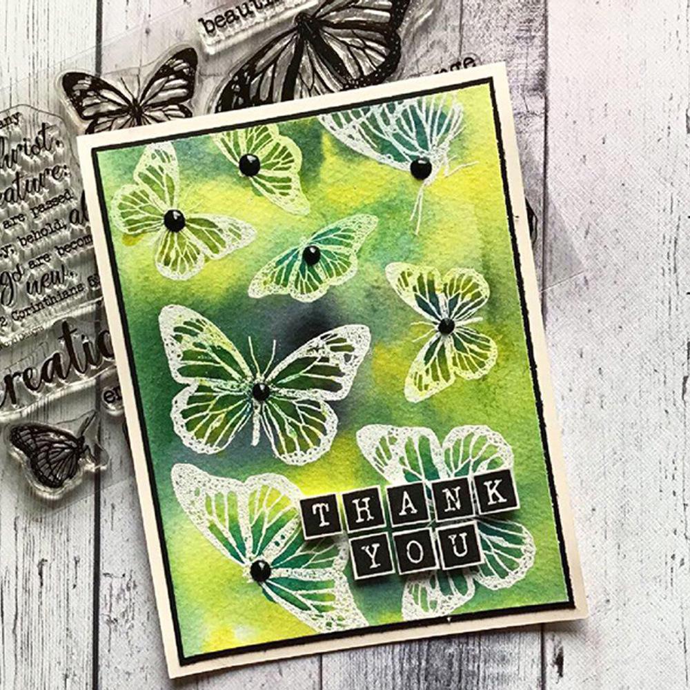 Upper and Lowercase English Letters Number Journal Clear Stamp | Transparent Rubber Stamps | Bullet Journal Planner Accessories Supplies