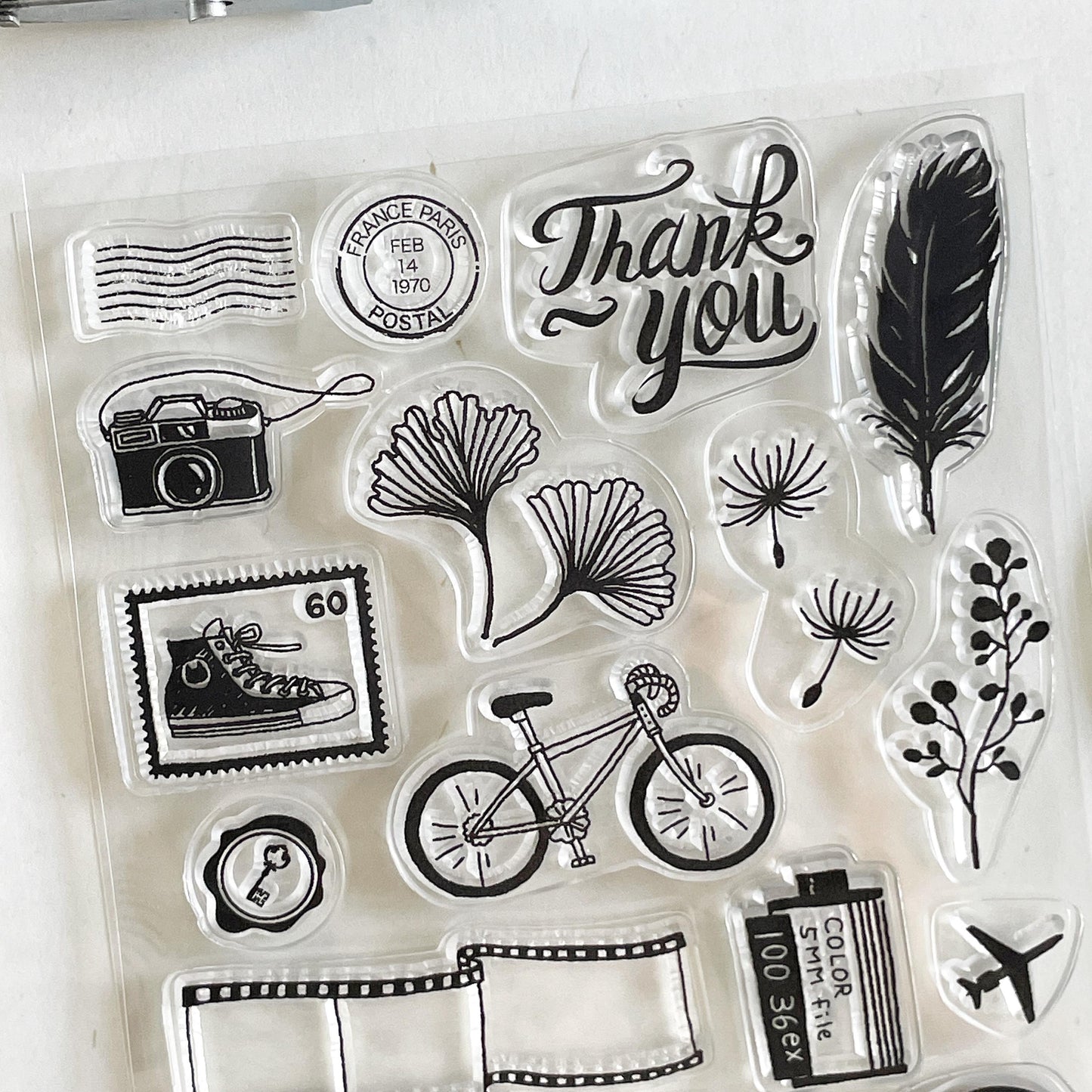 Travel Clear Stamp | Stationery Leaf Transparent Rubber Stamps | Bullet Journal Planner Accessories Card Making
