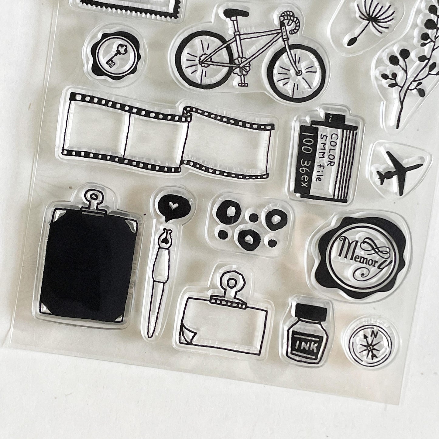 Travel Clear Stamp | Stationery Leaf Transparent Rubber Stamps | Bullet Journal Planner Accessories Card Making