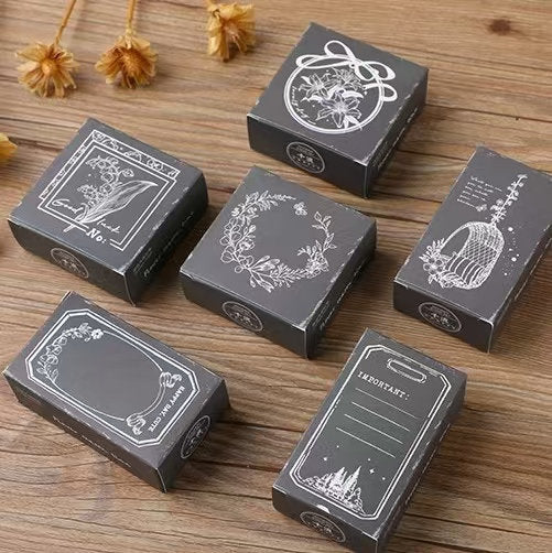 Memo Frame Rubber Stamp | Garland Wooden Stamp | Scrapbooking Stamp | Planner Supplies | Rubber Stamp | Junk Journal