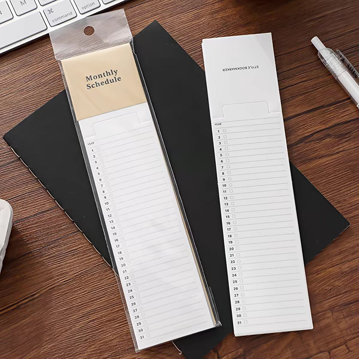 Foldable Reading Memo Notepad | Memo Pad | Monthly Schedule | Weekly Schedule | Coordination | Creative Bookmark | Note Taking | Booklover