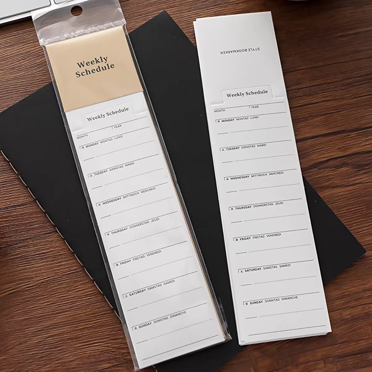 Foldable Reading Memo Notepad | Memo Pad | Monthly Schedule | Weekly Schedule | Coordination | Creative Bookmark | Note Taking | Booklover