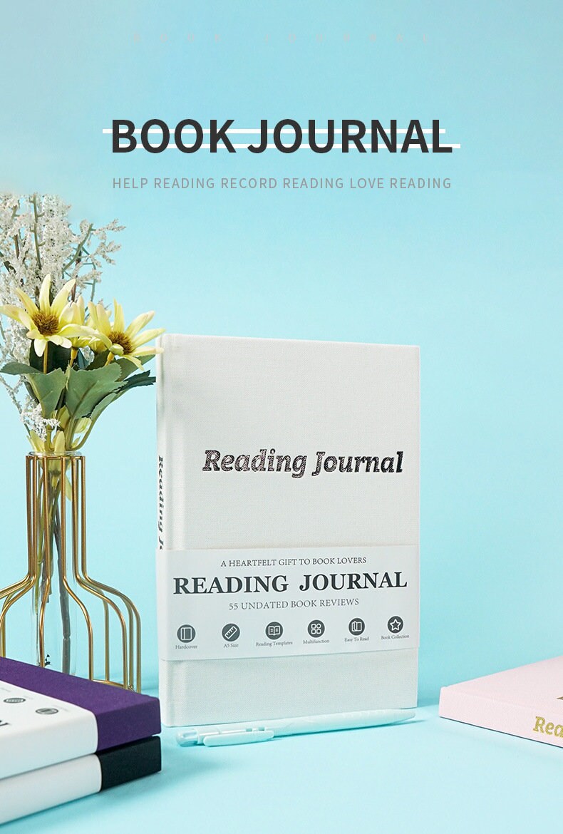 Reading Tracker Journal | Book Review Journal | Physical Reading Planner | Book Club Gift | Book Lover Gift | Gift for Her