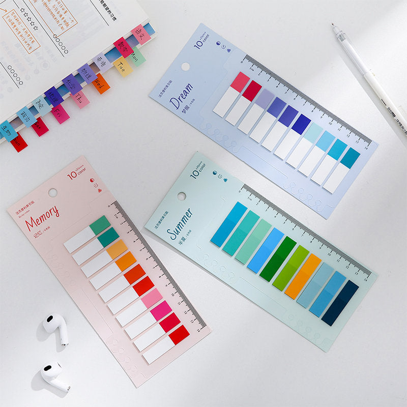 Candy Color Page Flags Sticky Notes | Sticky Index Tabs | Writable Book Tabs | Markers Annotation Tabs | Planner Study Supplies