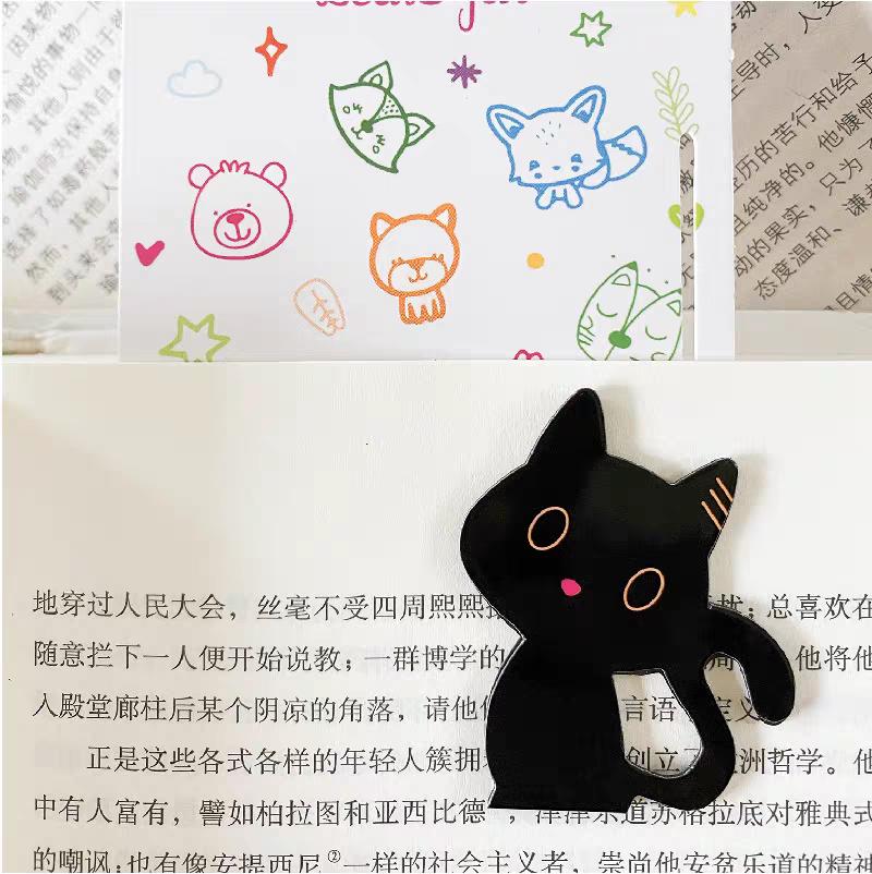 Cute Cat Magnetic Bookmark | Kawaii Kitten Page Keeper | Book Lover Book Club Gift | Book Reading Accessories | Gift for Reader Bookworm