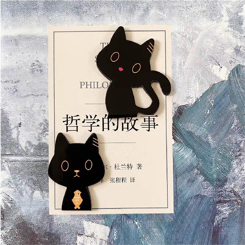 Cute Cat Magnetic Bookmark | Kawaii Kitten Page Keeper | Book Lover Book Club Gift | Book Reading Accessories | Gift for Reader Bookworm