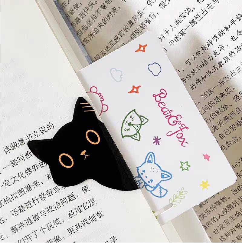 Cute Cat Magnetic Bookmark | Kawaii Kitten Page Keeper | Book Lover Book Club Gift | Book Reading Accessories | Gift for Reader Bookworm
